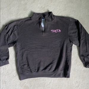 Kappa Alpha Theta Quarter Zip Sweatshirt